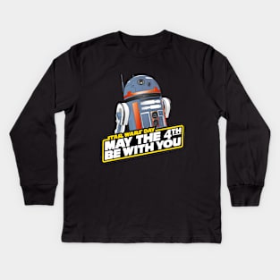 SK says May the 4th Be With You Kids Long Sleeve T-Shirt